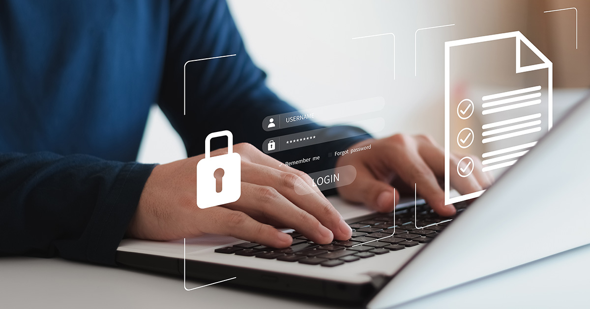 Concept of cybersecurity, information security and encryption, secure access to the user's personal data, secure Internet access, cybersecurity.